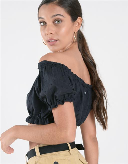 Top Broderie Off Shoulder