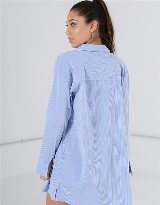 Camisa Boyfriend Rayada
