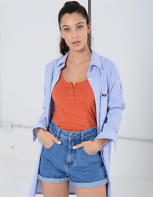 Camisa Boyfriend Rayada