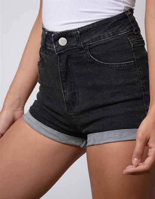 Shorts Rolled Up Acid Black