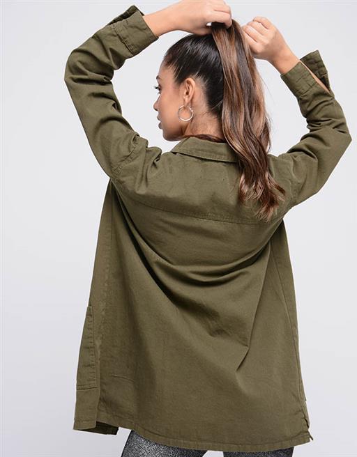Camisa Over 3 Bolsillos